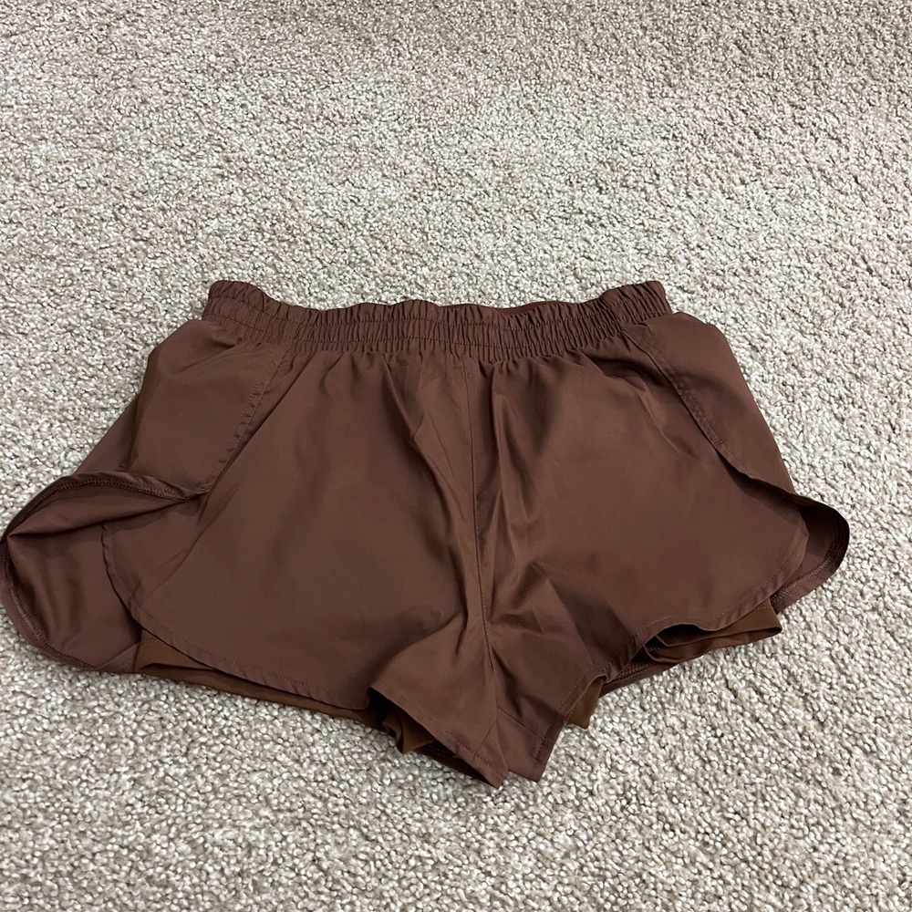 Girlfriend Collective Brown Athletic Shorts